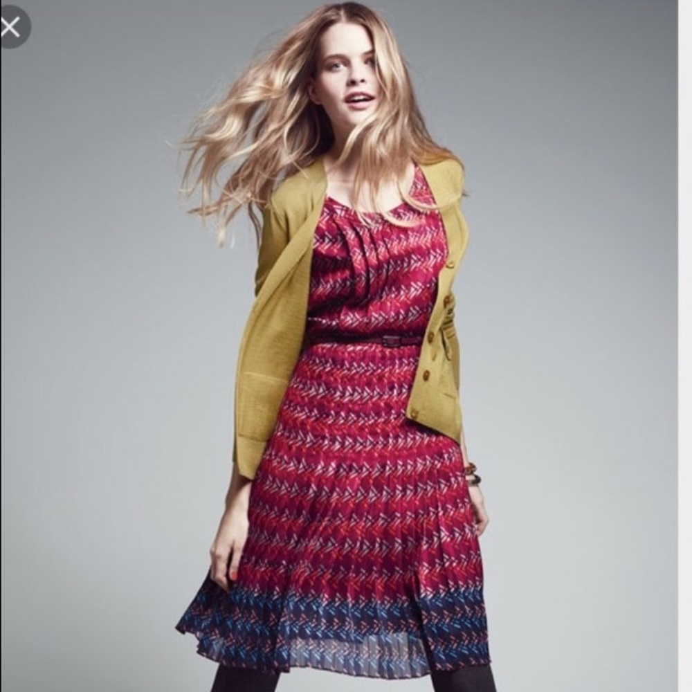 Anthropologie Halogen Pleated Dress