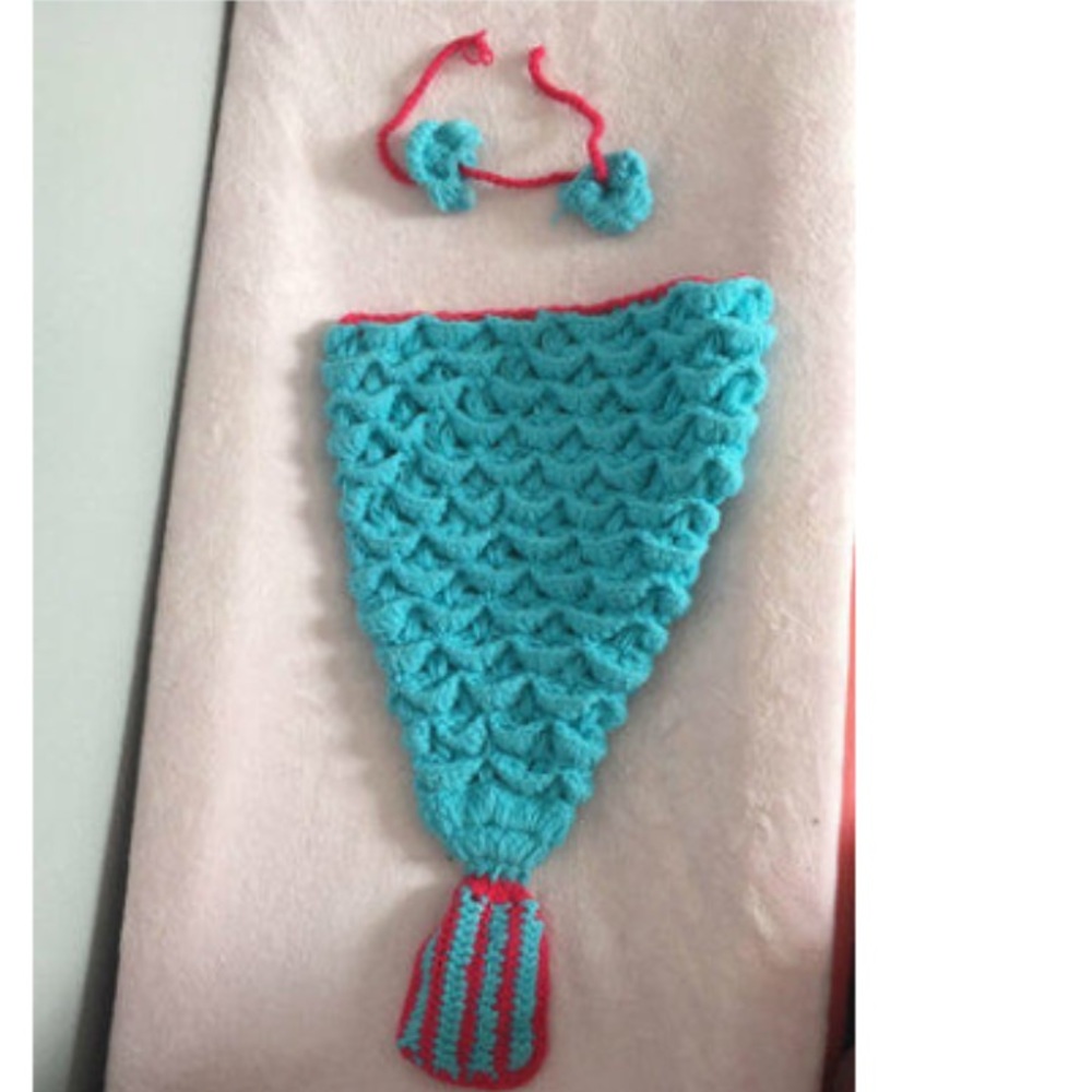 3-6 month mermaid tail and shell top! So cute