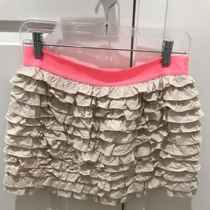J.Crew Elastic Waistband Ruffle Skirt