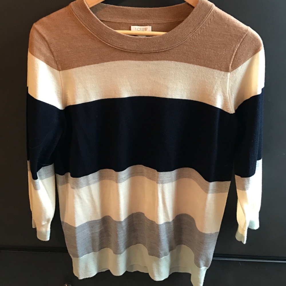 Striped J.Crew Factory sweater