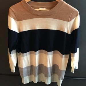 Striped J.Crew Factory sweater