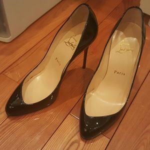 Brand new size 38 patent black leather louboutins!