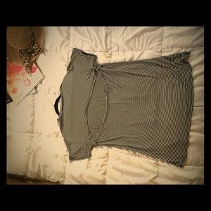 Black and white striped shirt