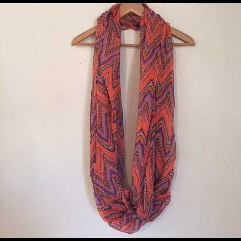 Patterned infinity scarf