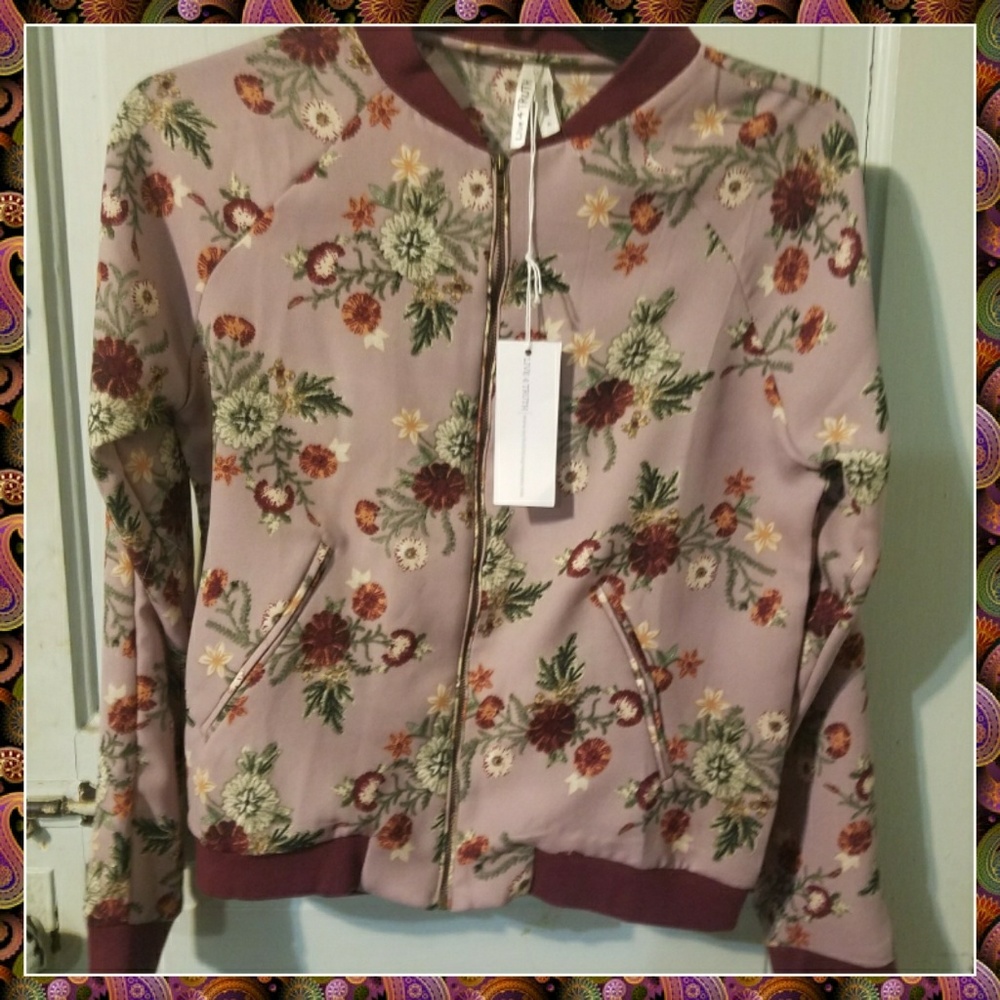 Floral spring jacket
