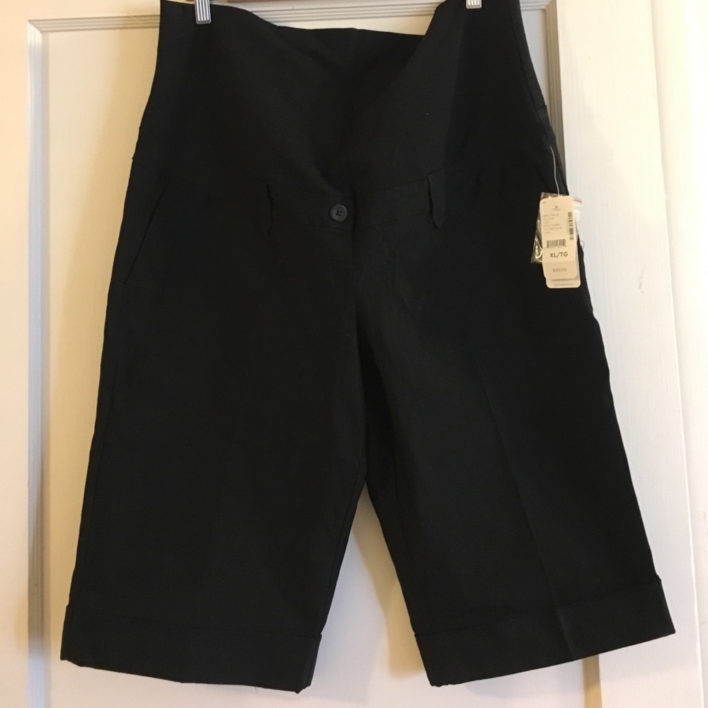 Thyme Maternity Black Shorts