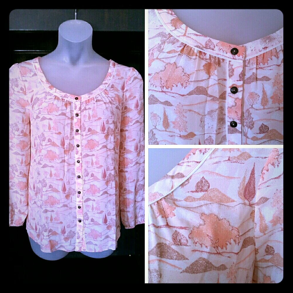 Modcloth Trees and Hillsides Blouse