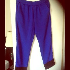Cobalt blue ankle pants