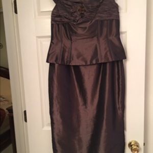 Copper/Bronze colored dress. Mother of Bride
