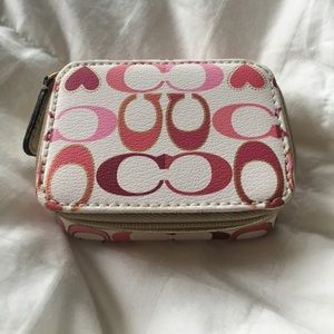 Coach travel pill box case