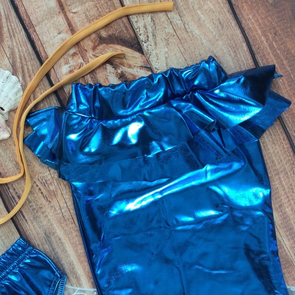 Girls Mermaid Princess Swimsuit & Cover up - Picture 3 of 4