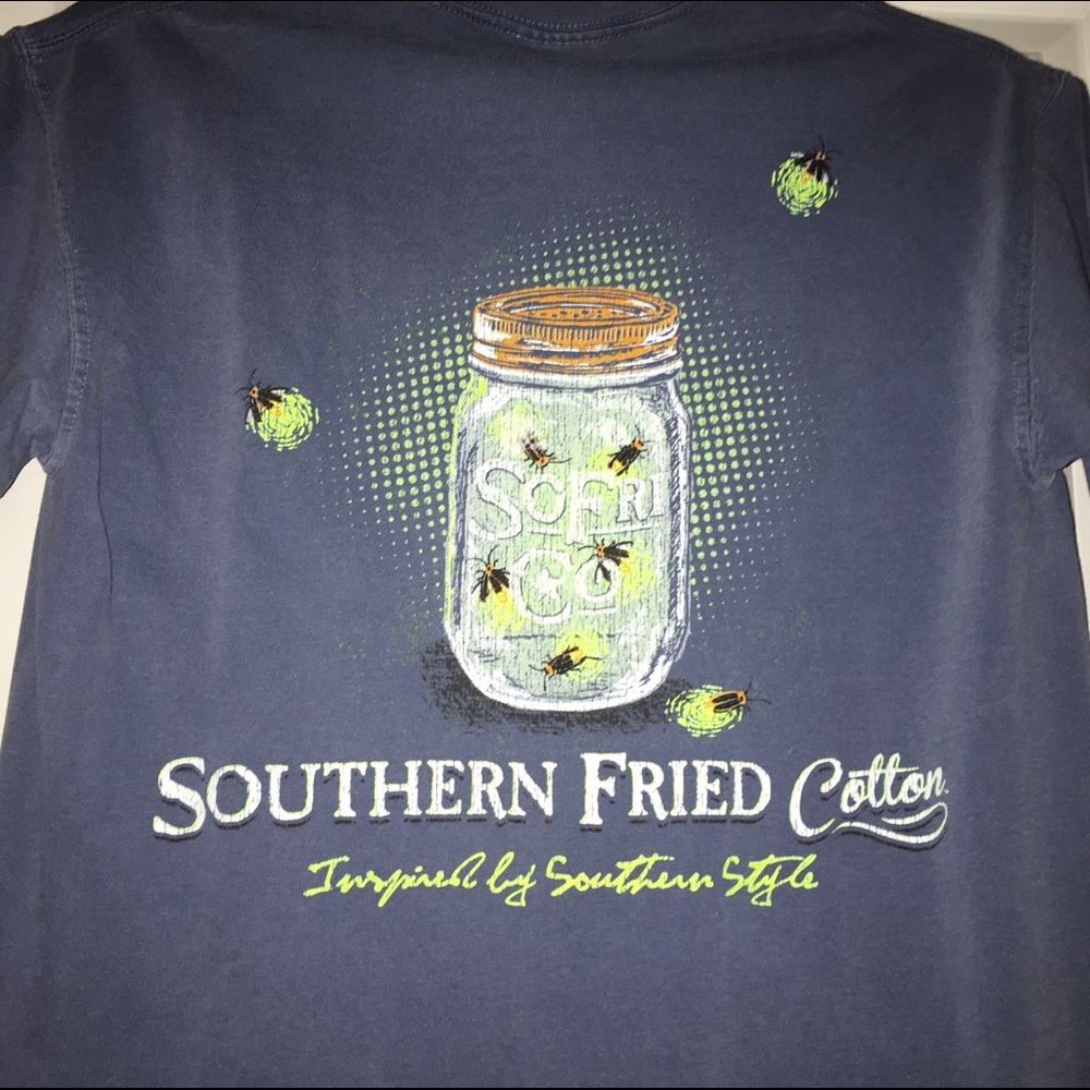 NWOT Southern Fried Cotton Lightening Bug Tee