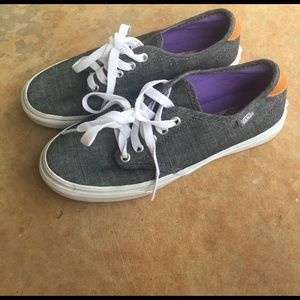grey vans worn once
