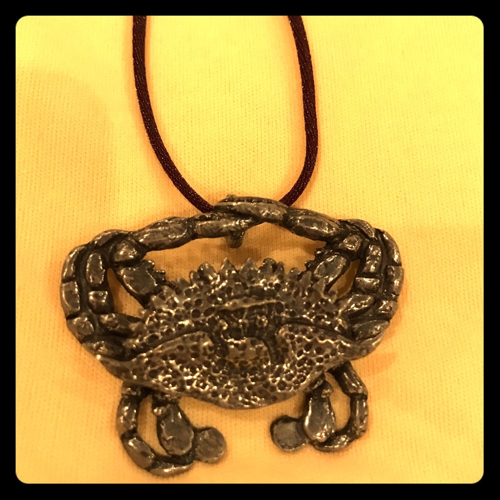 Crab Necklace 🦀 so cute!