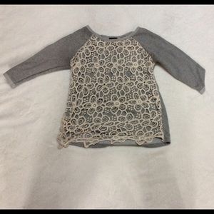 3/4 sleeve sweatshirt