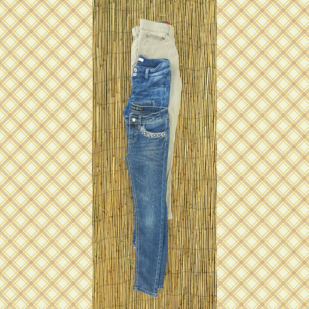 DEAL Three Pair Skinny Jeans Size 10/11