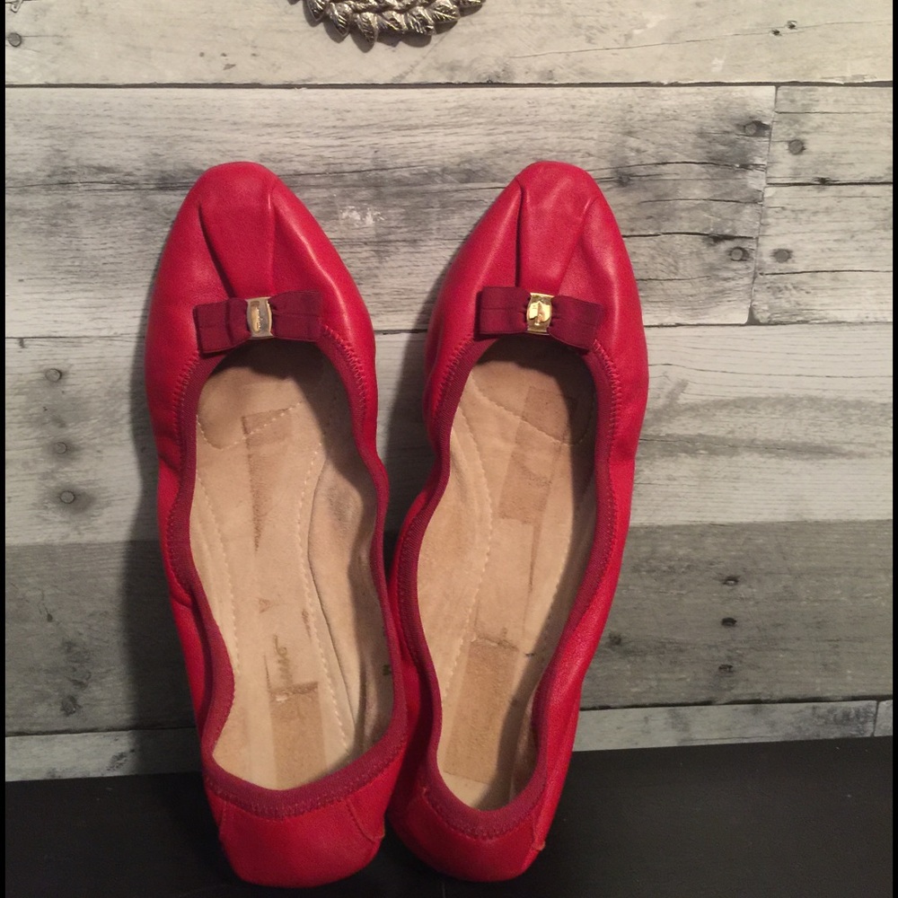 SALVATORE FERRAGAMO - My Joy Leather Ballet Flats