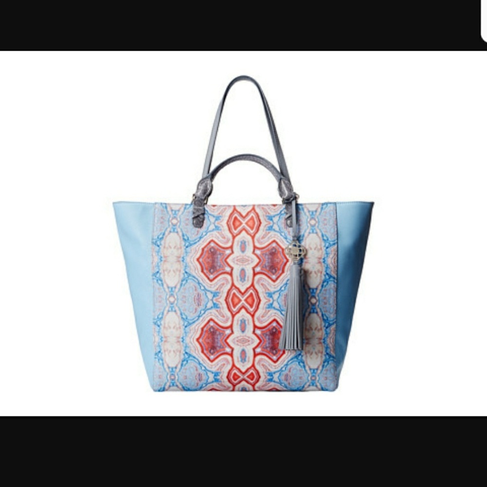 Unique leather Rafe New York printed purse