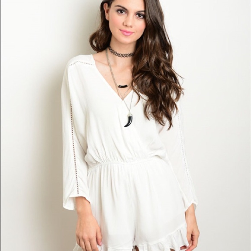 Bohemian Off White Playsuit