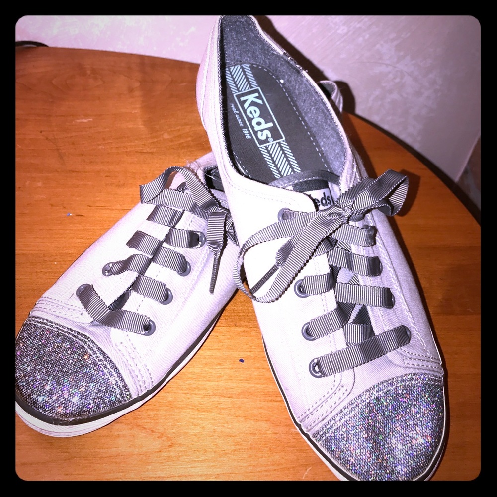 Sparkly Keds loafers size 9