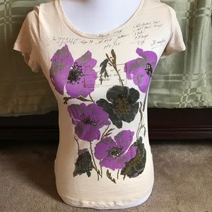 J.Crew Cotton Lilac Tee - Size Small