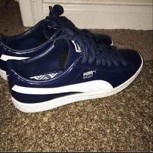 Puma Basket Navy Patent Leather Sz. 6.5