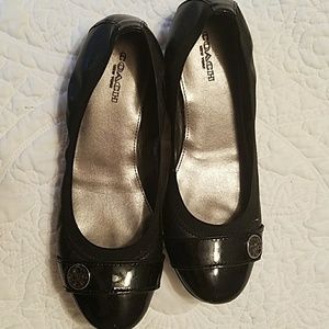 Coach flats size 7 black