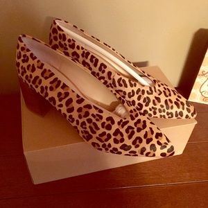 Zara leopard print block heel!