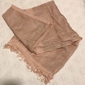 LOFT Light Pink Shimmer Scarf