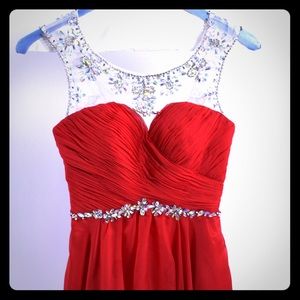 Red homecoming dress size 2