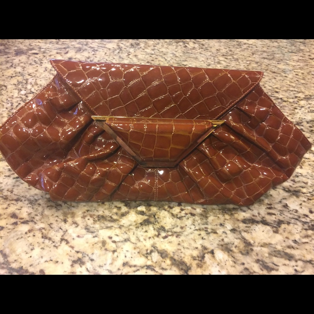 Jane August Leather Clutch