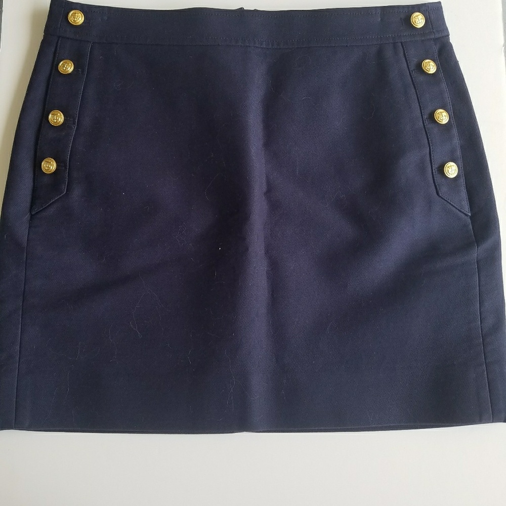 J Crew Navy Skirt