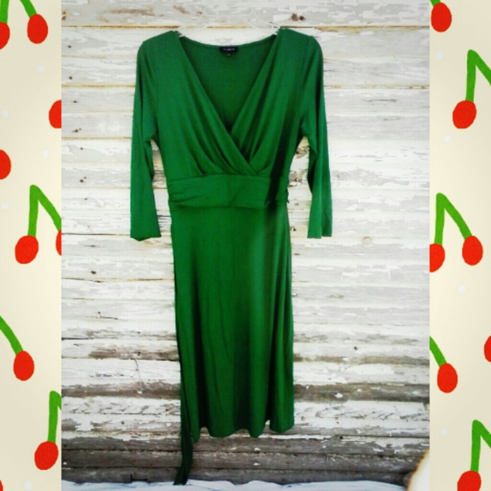 Deep Green Talbots Dress