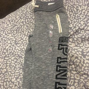 Victorias secret pink collegiate sweat pants! NWT