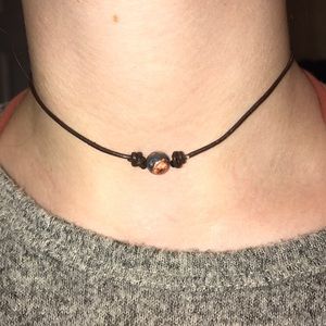 Picasso Jasper Leather Necklace