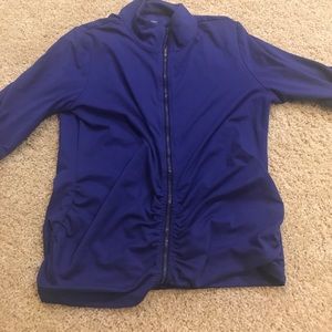 Calvin Klein Purple Athletic Zip Up Jacket