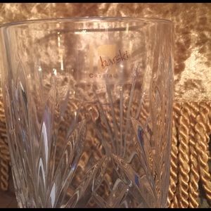 Barski Crystal Glassed Etched Glass Vase