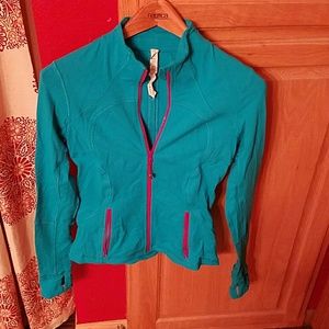 Lululemon teal and pink zip up