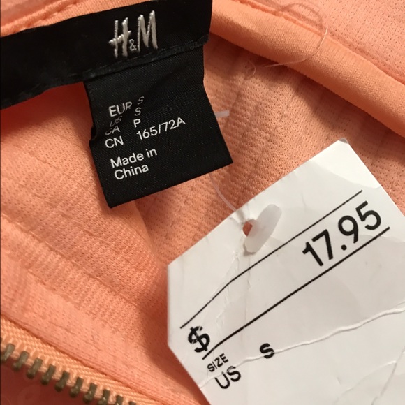 H&M Peach Sequenced Skirt ,w Tag , Small - Picture 4 of 4