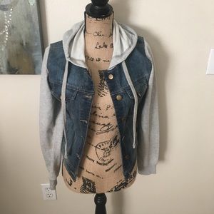 Denim Sweater jacket