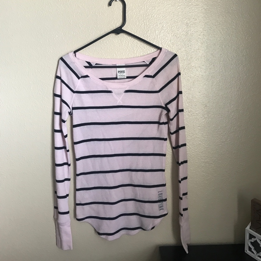Victoria's Secret PINK striped thermal