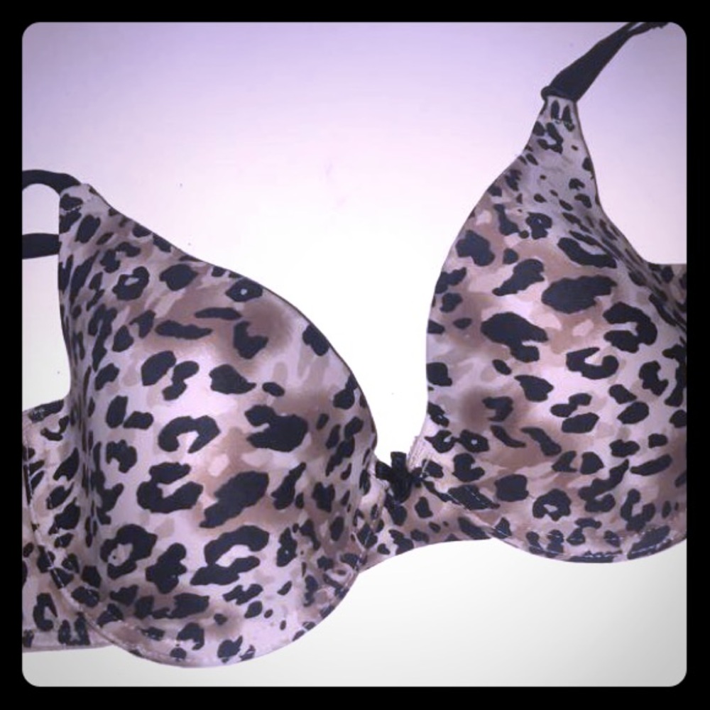 Cheetah print bra