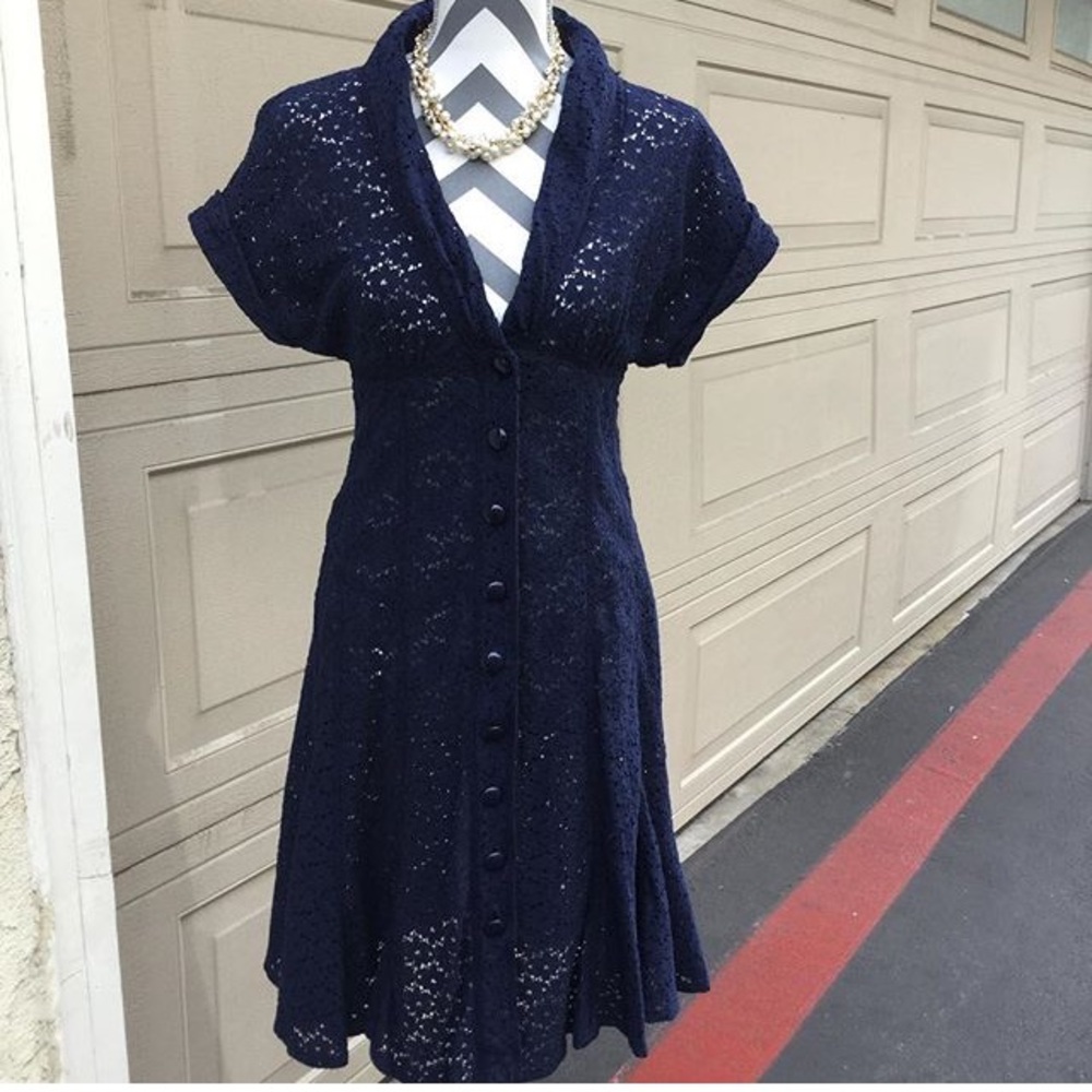 Lace swing dress