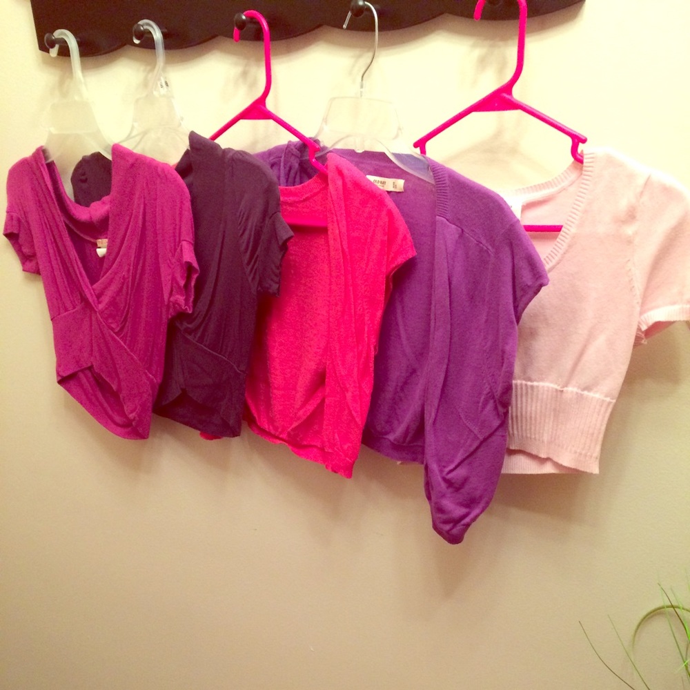 Half tops to put over Cami. All five bundled