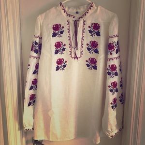 Ukrainian vyshyvanka blouse. National costume .