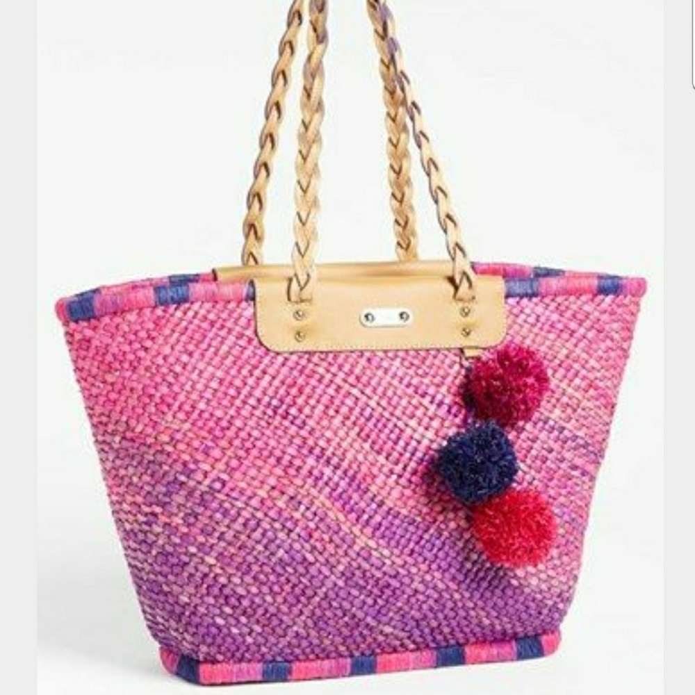 NWT ??Rafe Straw leather Tote! Spring/ Summer ????