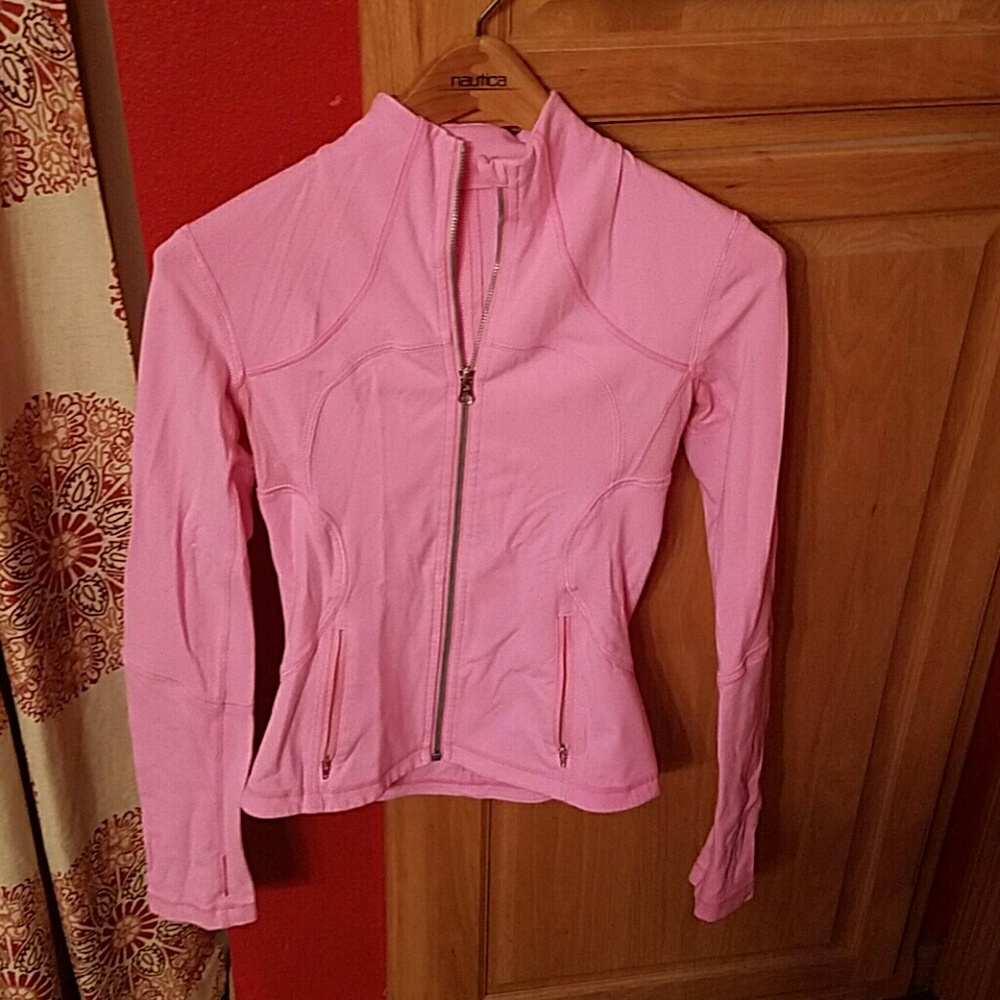 Lululemon pink light weight track jacket