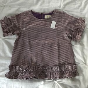 PEEK Girls size L/8 Ruffle Top . Gorgeous!