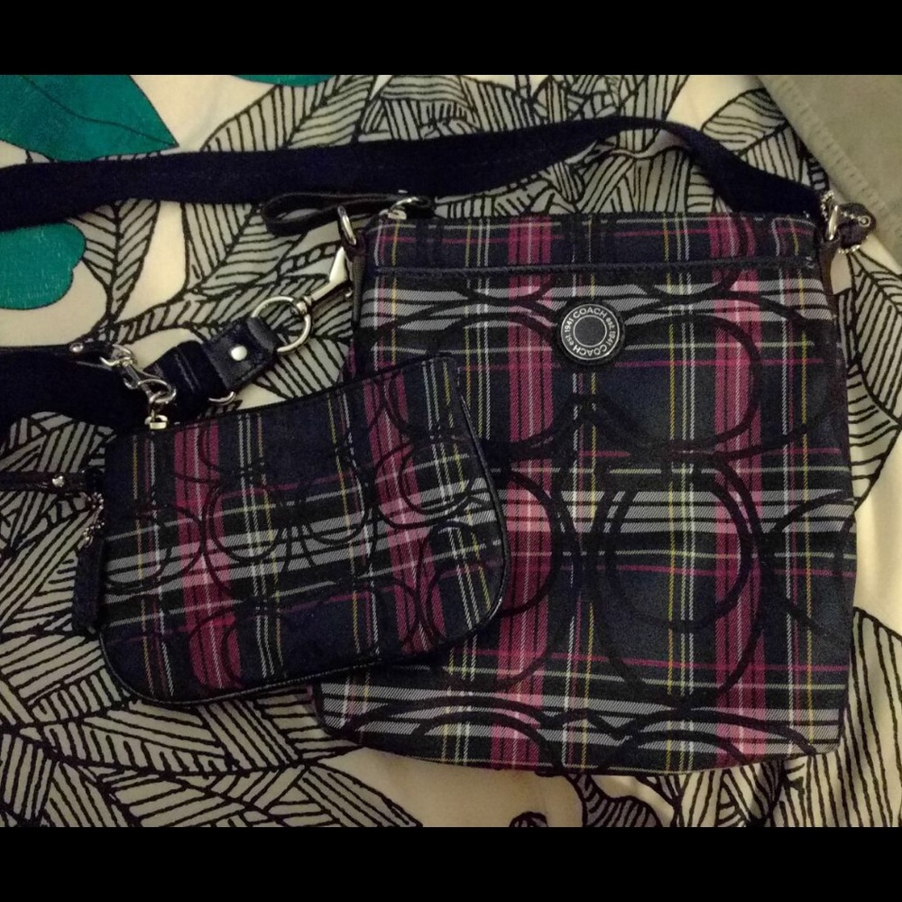 Coach Crossbody & matching Wristlet