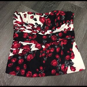 Whitehouse Blackmarket Strapless Top Size 6